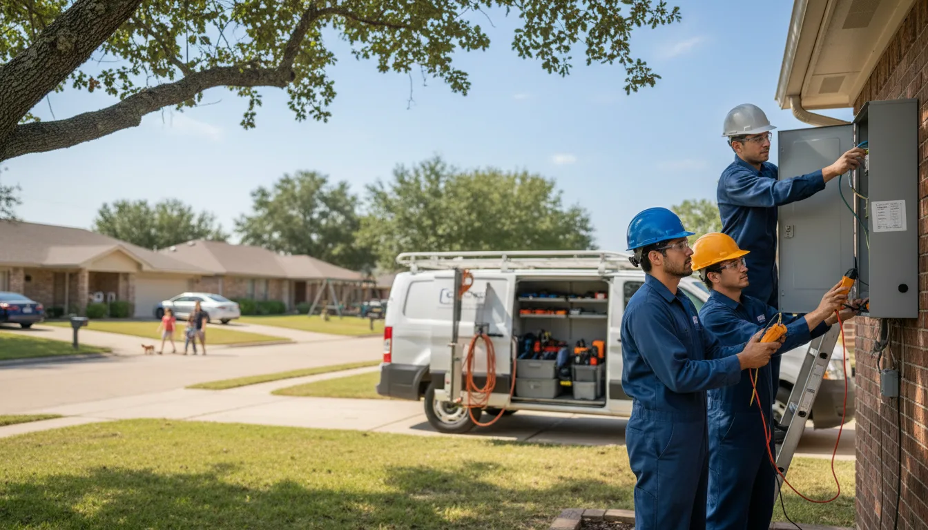 Certified electrician providing emergency electrical services in Plainview, AR